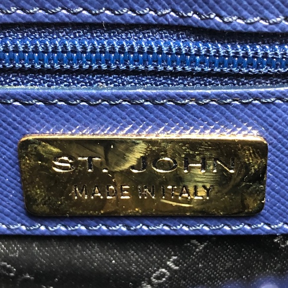 *St John | Blue Leather Shoulder Bag - Picture 4 of 8